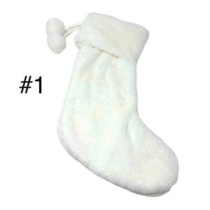 White Christmas Faux Fur Hanging Sticking 18”